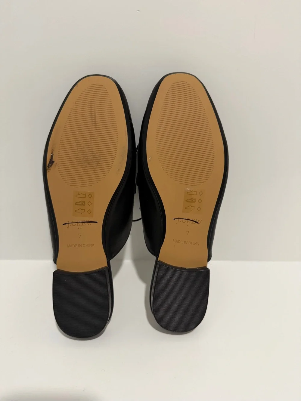 NEW J. Crew Factory Black with gold Bit Loafer Slip On Mules Size 7 CE500 $118